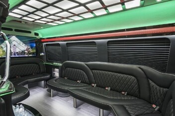 Santa Clarita Sprinter Party Bus Interior