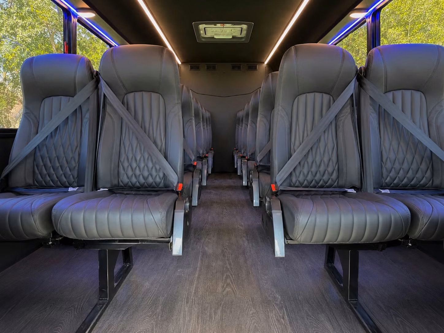 15 passenger minibus inside