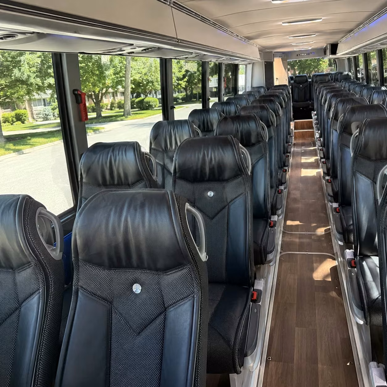 santa clarita charter bus interior