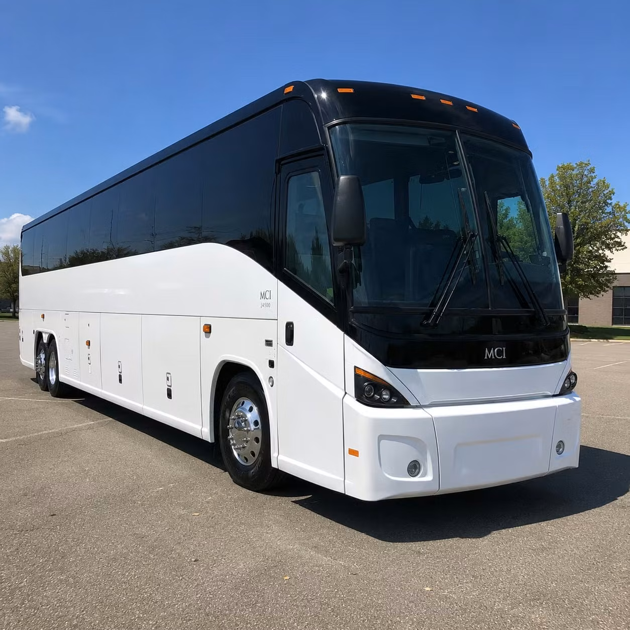 santa clarita charter bus rental exterior