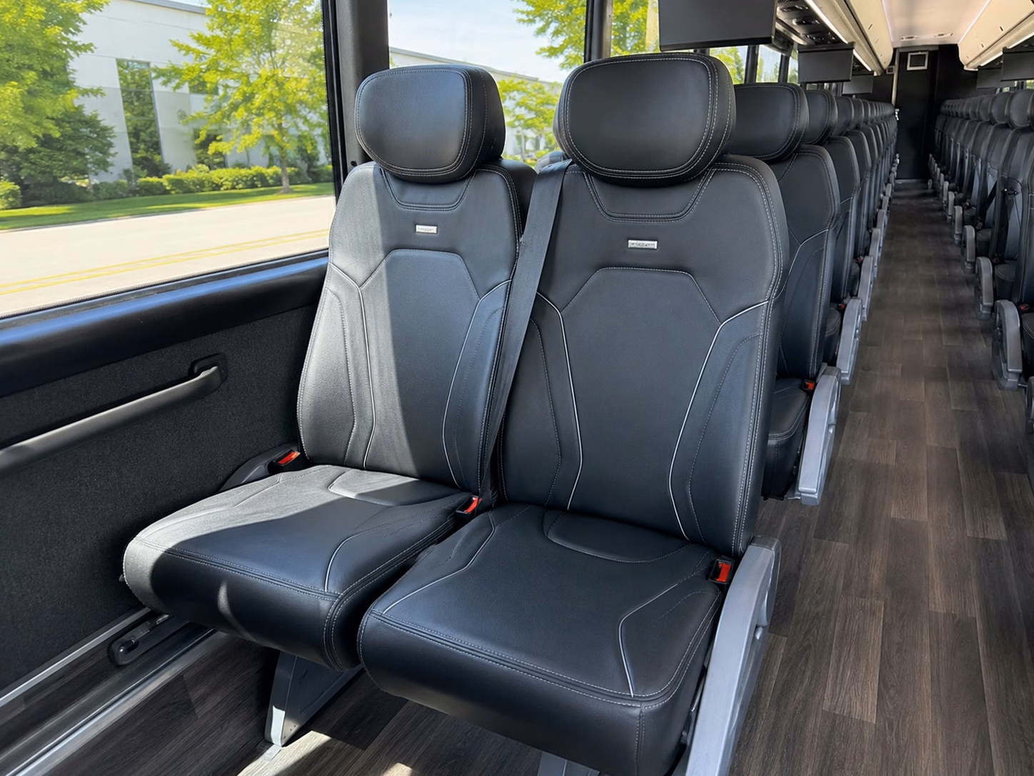 santa clarita charter bus rental interior
