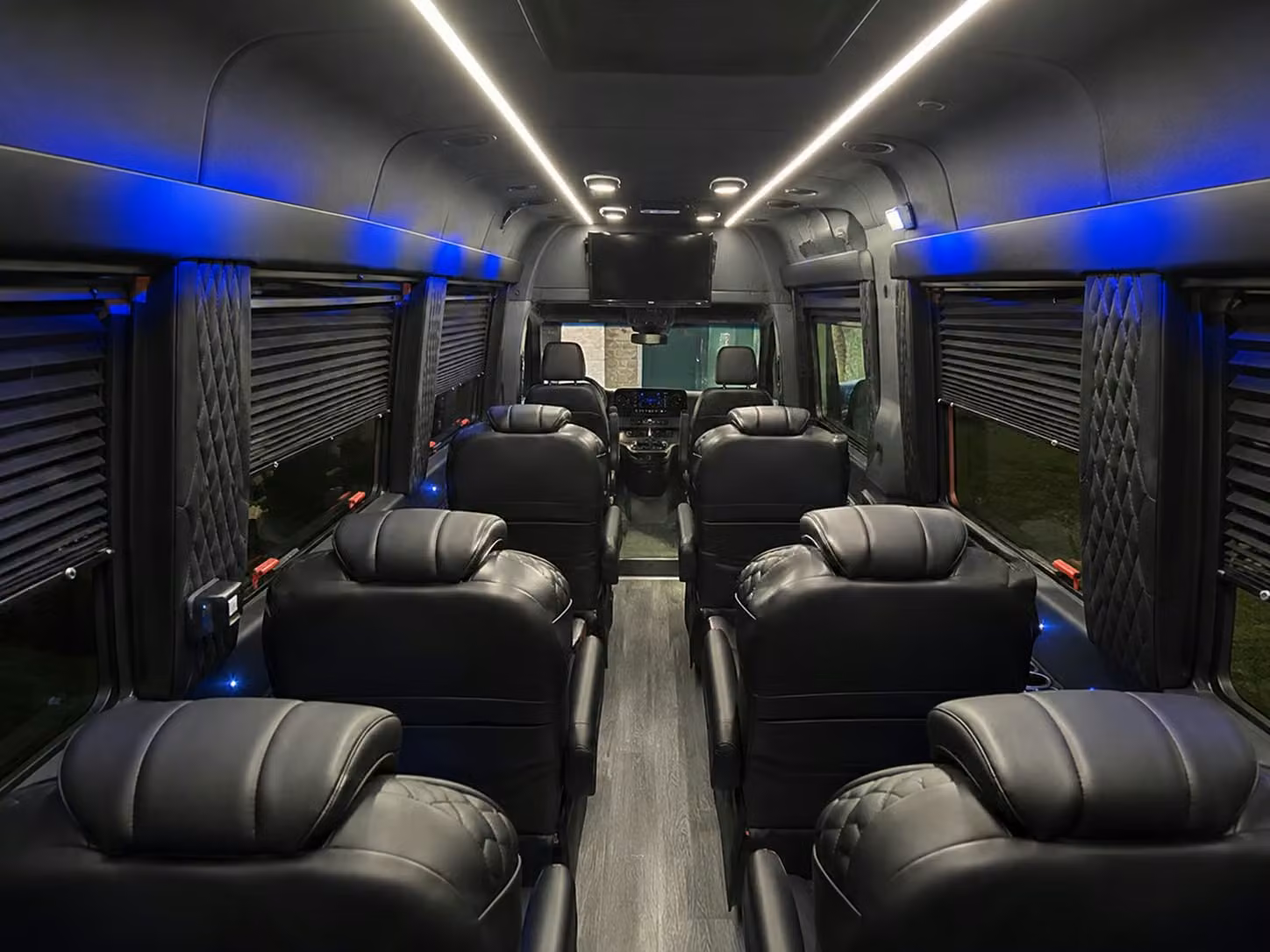 sprinter van with driver inside